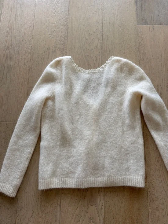 Sezane La Maille jumper in Ecru - Picture 3 of 5